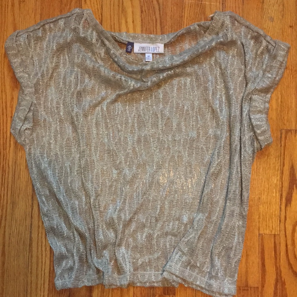 ✨NWOT Gold Sheer Top✨